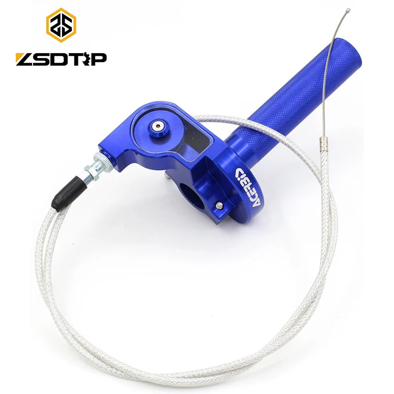 

ZSDTRP Universal 22mm CNC Aluminum Acer Throttle Grip Quick Twister With Throttle Cable Motorcycle Handle Throttle Grip Cable