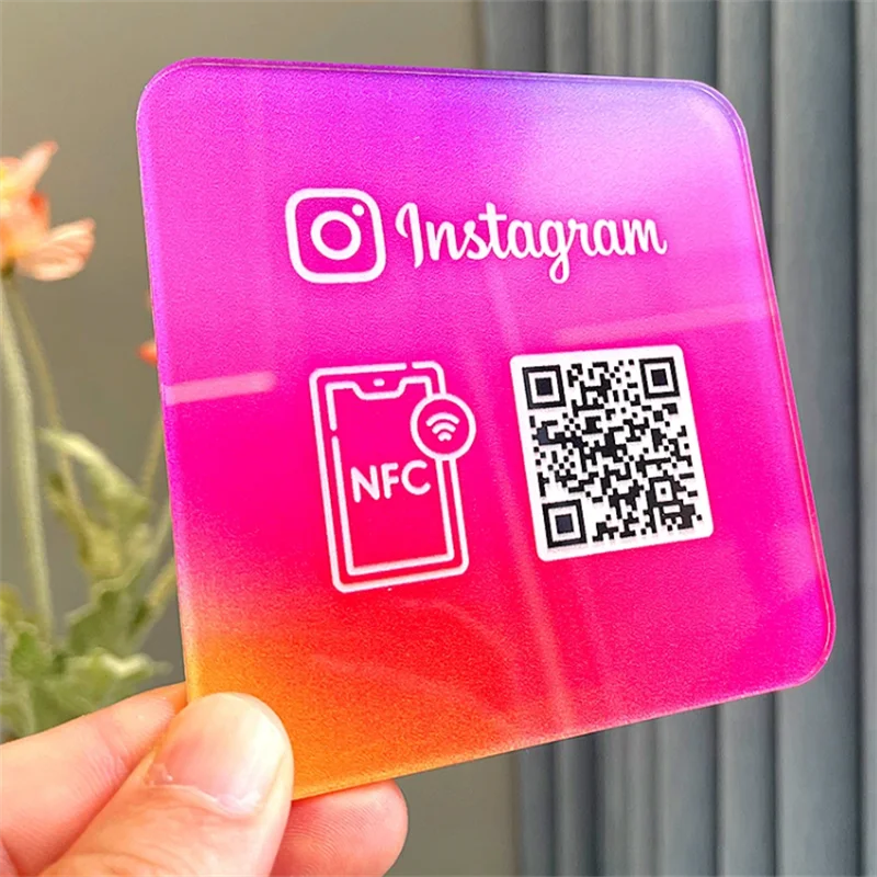 Индивидуальный знак бизнес-медиа QR-кода акриловая пластина с клейкой подложкой