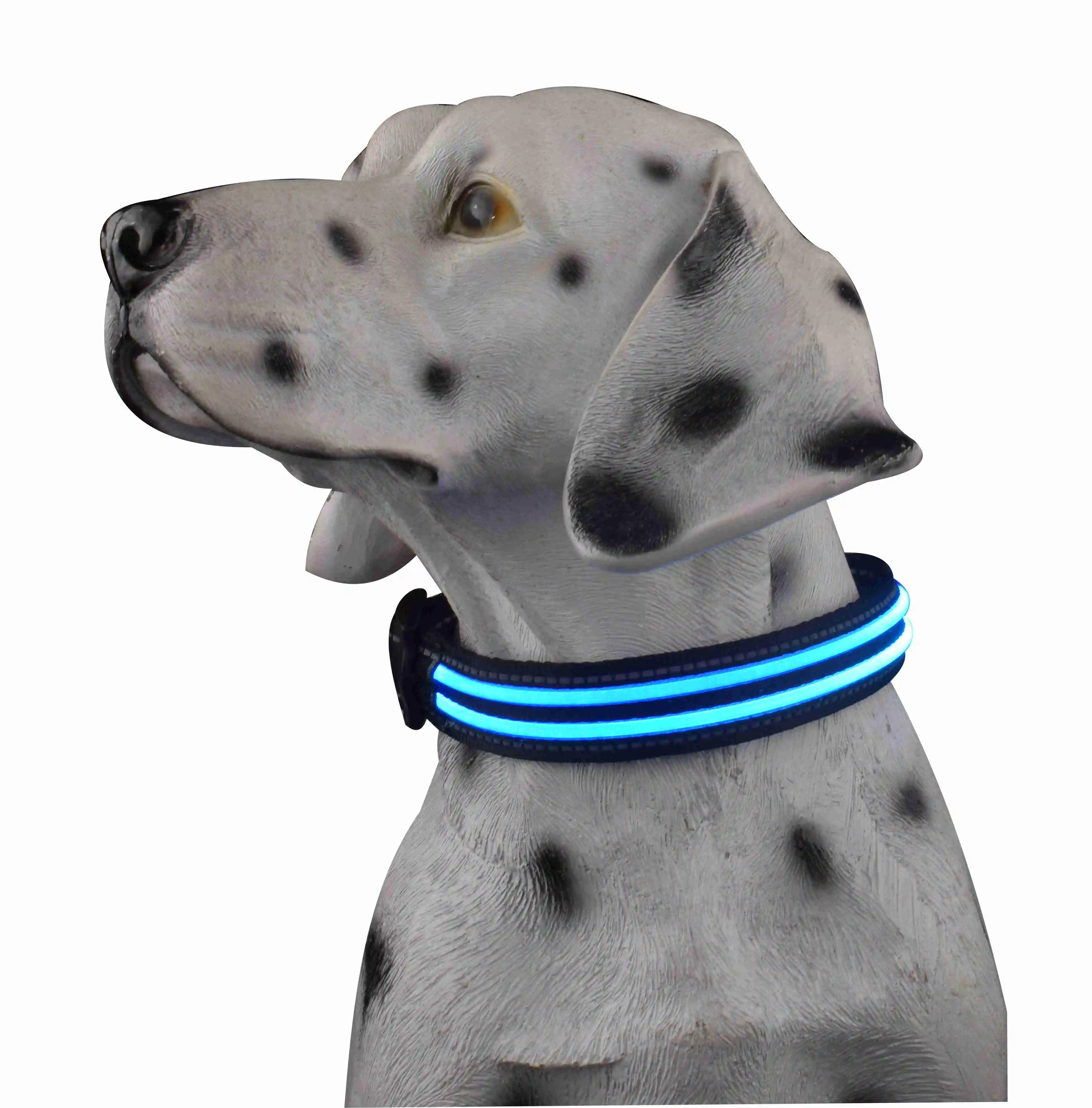 

led collar dog 3 color changing 7model waterproof flash collar china pet products LED DOG COLLAR