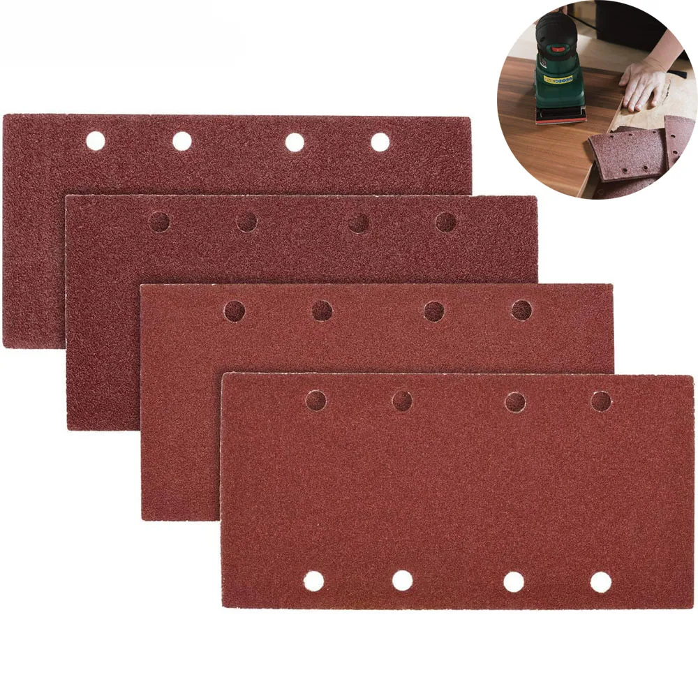 

10PCS 93x185mm 1/3 Sanding Sheet Sander Sandpaper Flocking Sand Paper Special Shaped Disc Abrasive Stone Glass Grinder