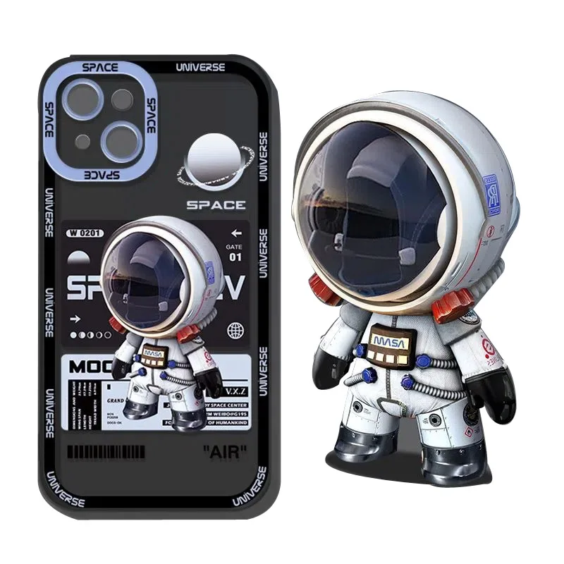 

Super Cute Astronau Silicone Soft Phone Case for iPhone 14 11 Pro Max 13 12 Mini X XS XR 7 8 Plus Shockproof Protection Cover