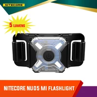 nitecore nu05 mi 5 lumens using 4 high performance leds micro usb rechargeable wavelength 940nm ir and green signal light