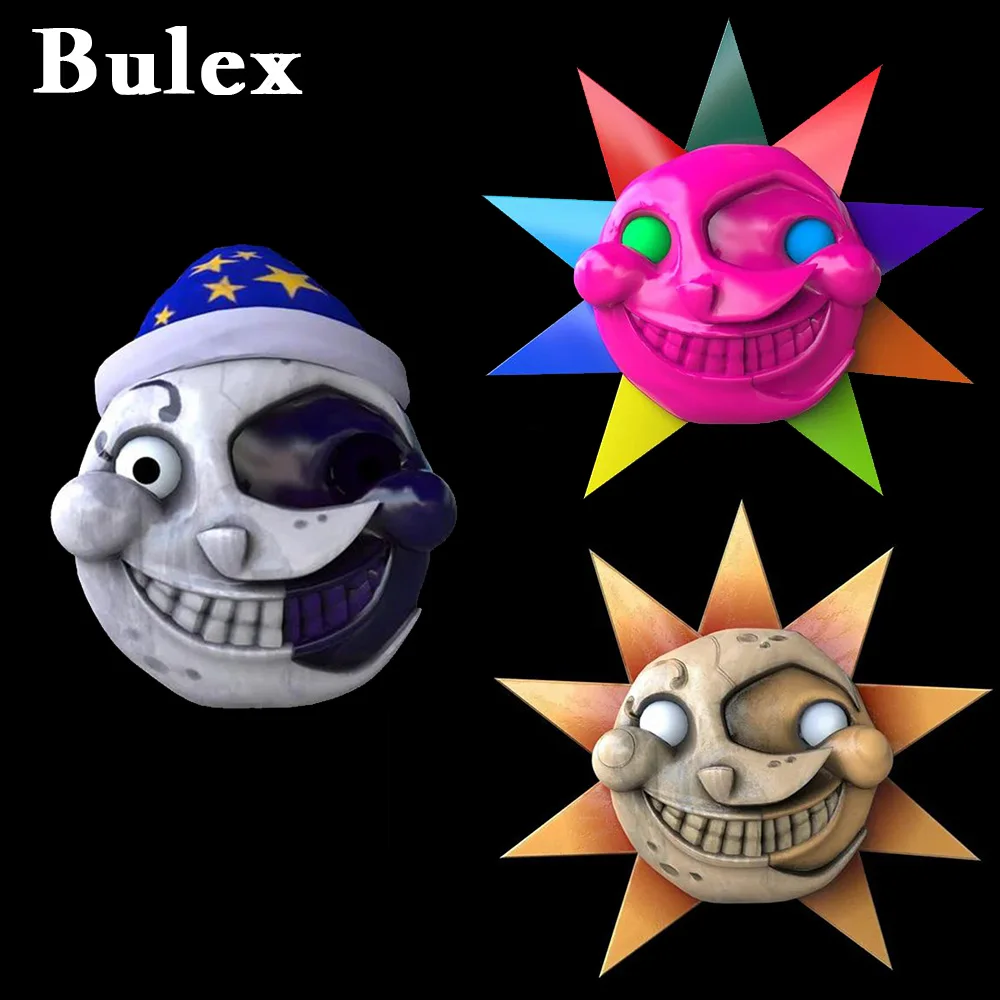 

Bulex Security Breach Mask Sun Moon Sundrop Cosplay Masks Boys Girls Dress Up Halloween Props Fancy Helmet