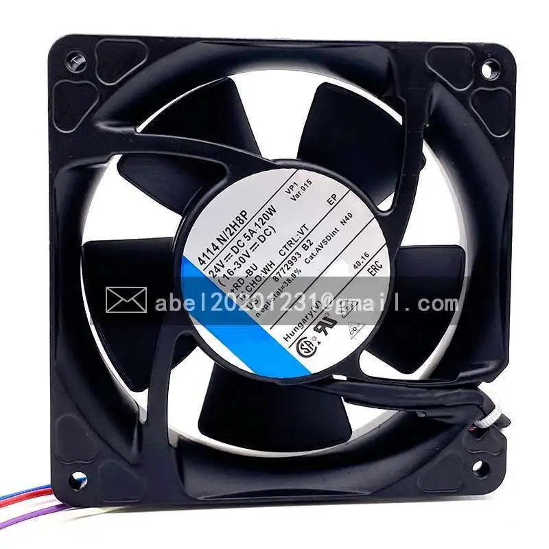 Новый 4114N 4114 N / 2H8P DC24V Оригинальный Вентилятор COOG 12038 12CM 120 * 38MM |