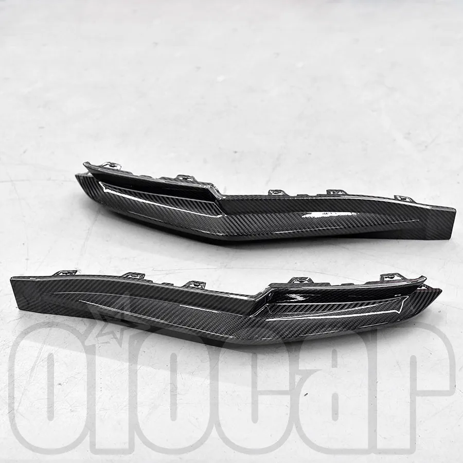 Oiomotors Боковой бампер заднего бампера из сухого углеродного волокна для
