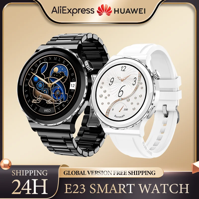 

Смарт-часы Huawei E23 для мужчин и женщин, водонепроницаемые спортивные часы с поддержкой Bluetooth, с монитором звонков и контроля здоровья, для IOS и Android