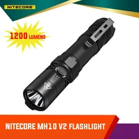 nitecore mh10 v2 1200 lumens usb c rechargeable flashlight cree xp l2 v6 led ultra light with 18650 battery for outdoor camping