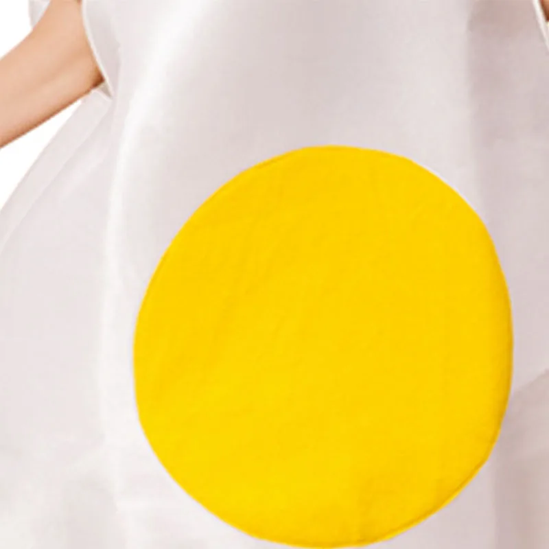 P-Jsmen Unisex Poached Eggs Suit Costume Party Fancy Dress Up Cosplay Hot Dog Food Halloween Costumes for Adult