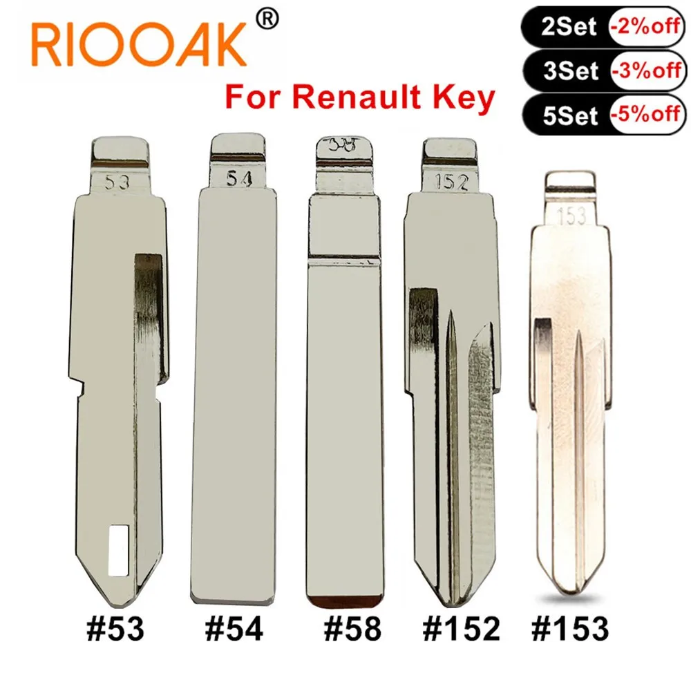 

VAC102 Blade #53 #54 #58 #152 #153 полотно дистанционного ключа KD VVDI НЕОБРАБОТАННАЯ заготовка для Renault Megan Dacia Clio Duster