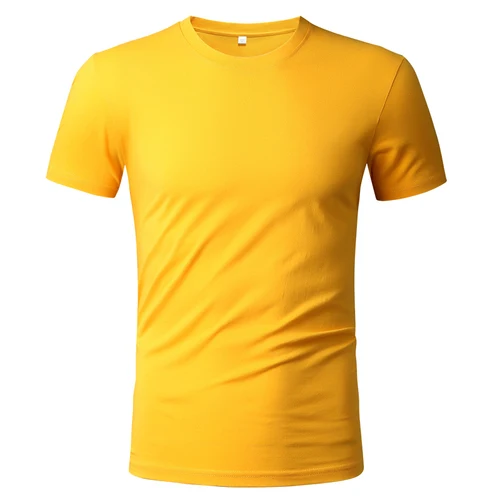 

2022 Brand New Men's T Shirt Pure Color Cotton Short Sleeved T-Shirt Male Round Neck Tops Cotton Bottoming Shirt