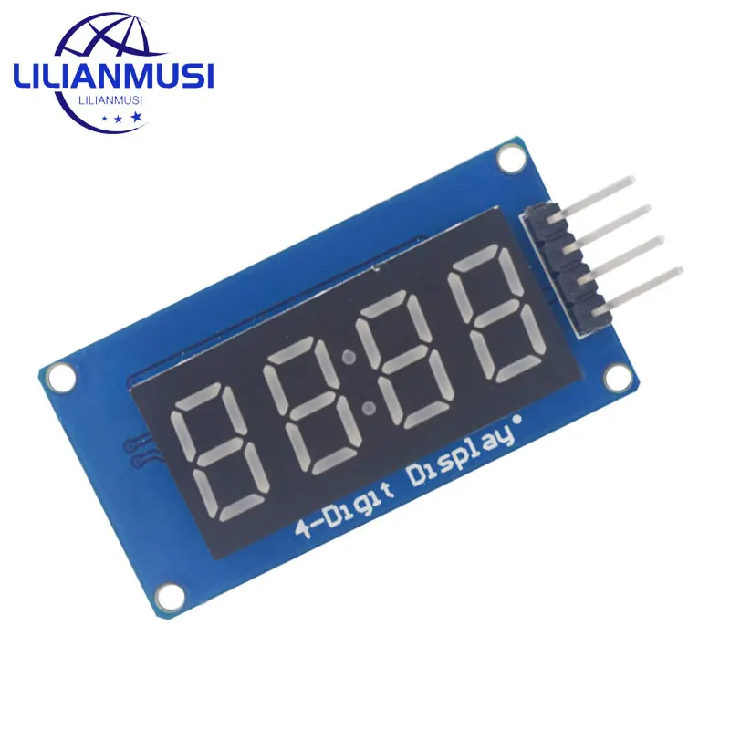 

TM1637 4 Bits Digital LED Display Module For arduino 7 Segment 0.36Inch Clock RED Anode Tube Four Serial Driver Board Pack