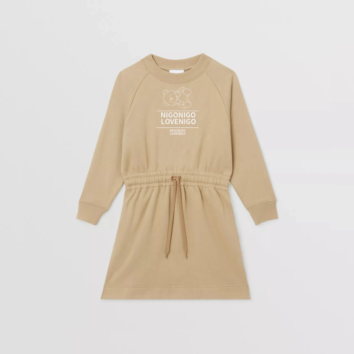 

NIGO Children's 3-14 Years Printed Cotton Long Sleeve Casual Dress #nigo32489