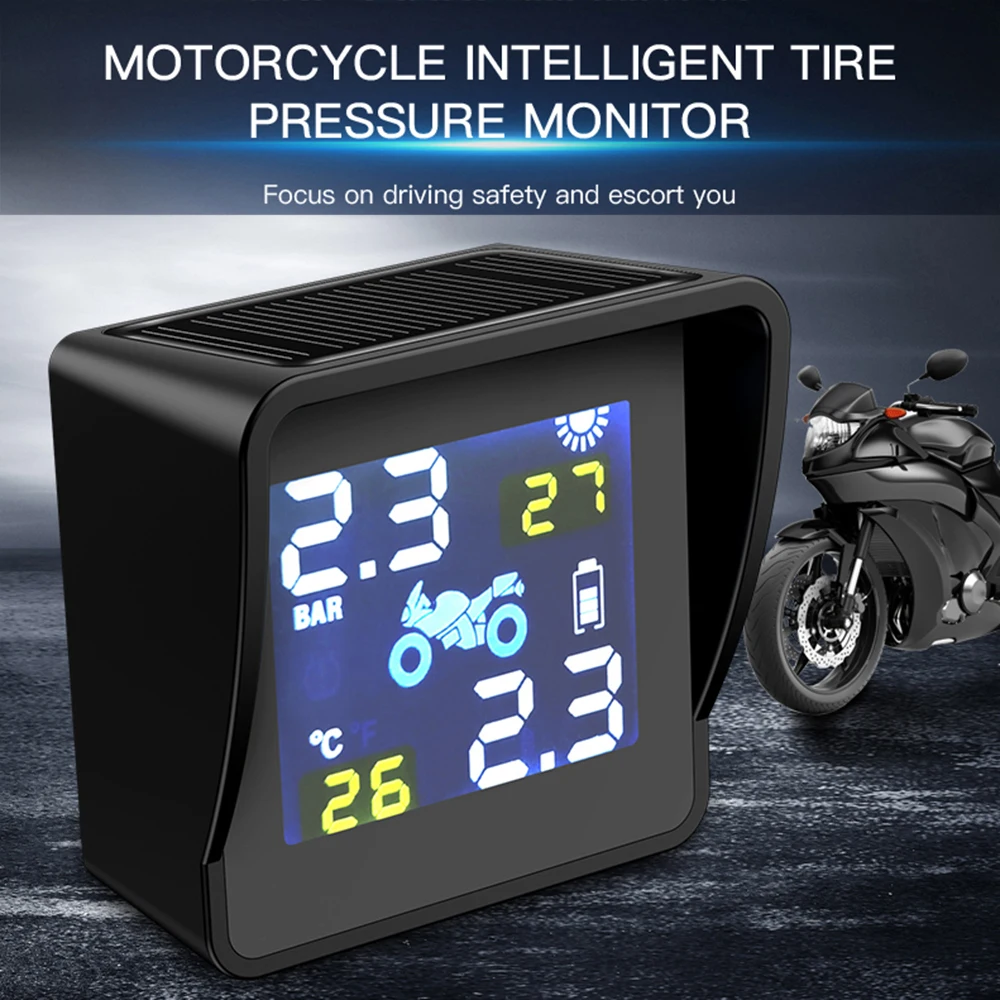 Motorcycle Tire Pressure Sensors Tire external Sensor Moto TMPS Motor Tire Pressure Tyre Temperature Monitoring Alarm System