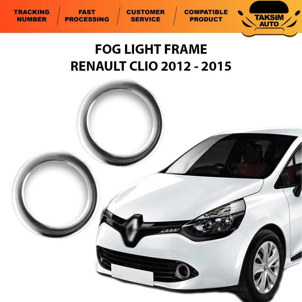

For Renault Clio 4 Chrome Fog Frame Compatible With 2012-2015 Models Quality Car Accessory