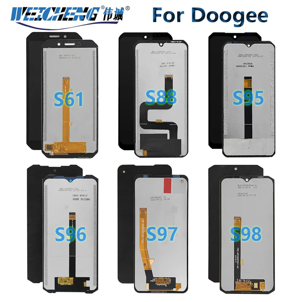 ЖК-дисплей для Doogee S88 S98 Pro + детали ЖК-дисплея Для Doogee S61 S95 S96 S97 Pro S99 S59 LCD