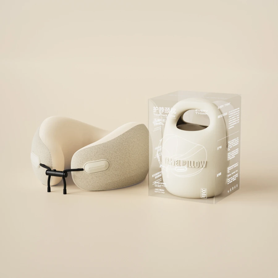 Модернизированная дорожная подушка для шеи самолета U-образная из 100% чистой пены