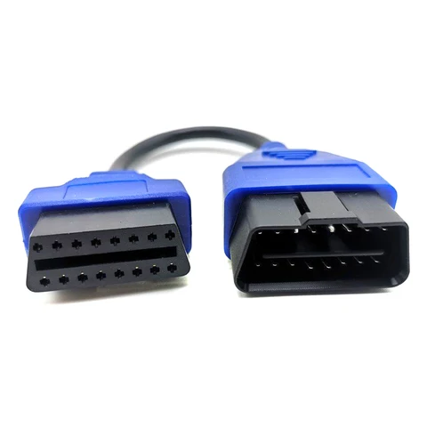 Удлинительный кабель OBD2 30 см II Кабель OBD2, 16-контактный Автомобильный диагностический удлинитель