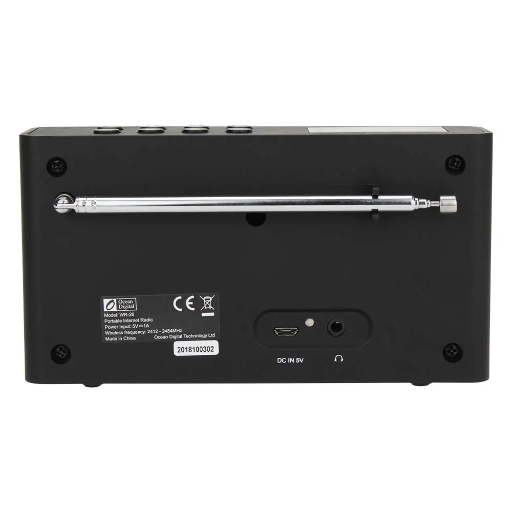 Интернет радио Ocean Digital WR-26F Работа от аккумулятора Wi-Fi FM Bluetooth wr26d wr26f - купить по