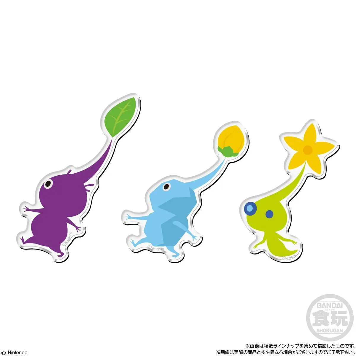BANDAI [перепродажа] Магниты с персонажами Pikmin (14 штук) игрушки-конфеты жевательная