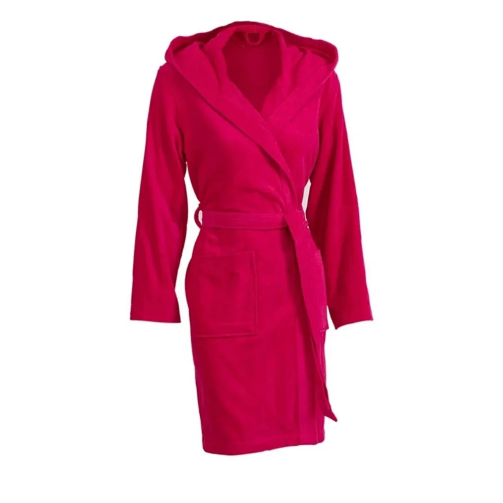 

Hooded Women 'S Bathrobe Cotton Women Bathrobe Pink Cotton Soft Modern Bathroom Dowry Gift Shower Set 2022