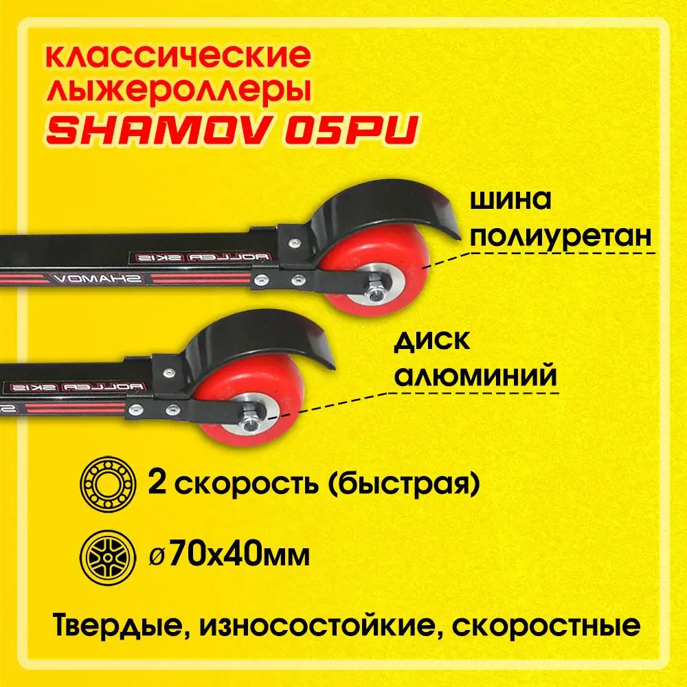 Рисунок 2 - Лыжероллеры классические Shamov