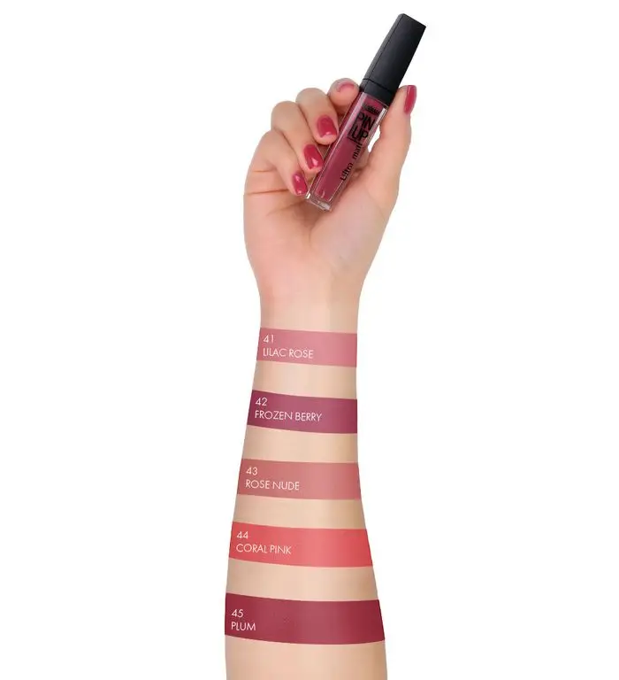 LUXVISAGE Блеск для губ ультра матовый финиш Pin up Ultra Matt | ЛюксВизаж. Тон 40 PINK ORCHID