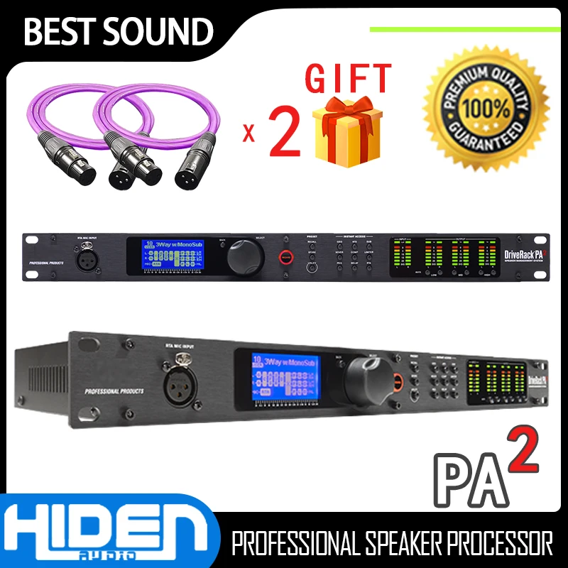 Speaker Processor PA2 2 Input 6 Output New Stage Audio Driver Rack Original Software Pro  Professional  Recording  Studio Music