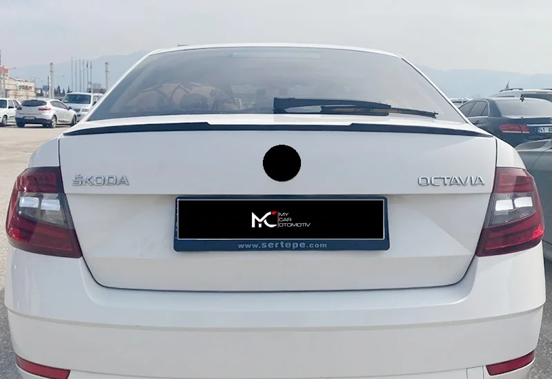 M4 Style Spoiler For Skoda Octavia 2014-2018 car accessories splitter lip body spoiler diffuser side skirts wing car tuning