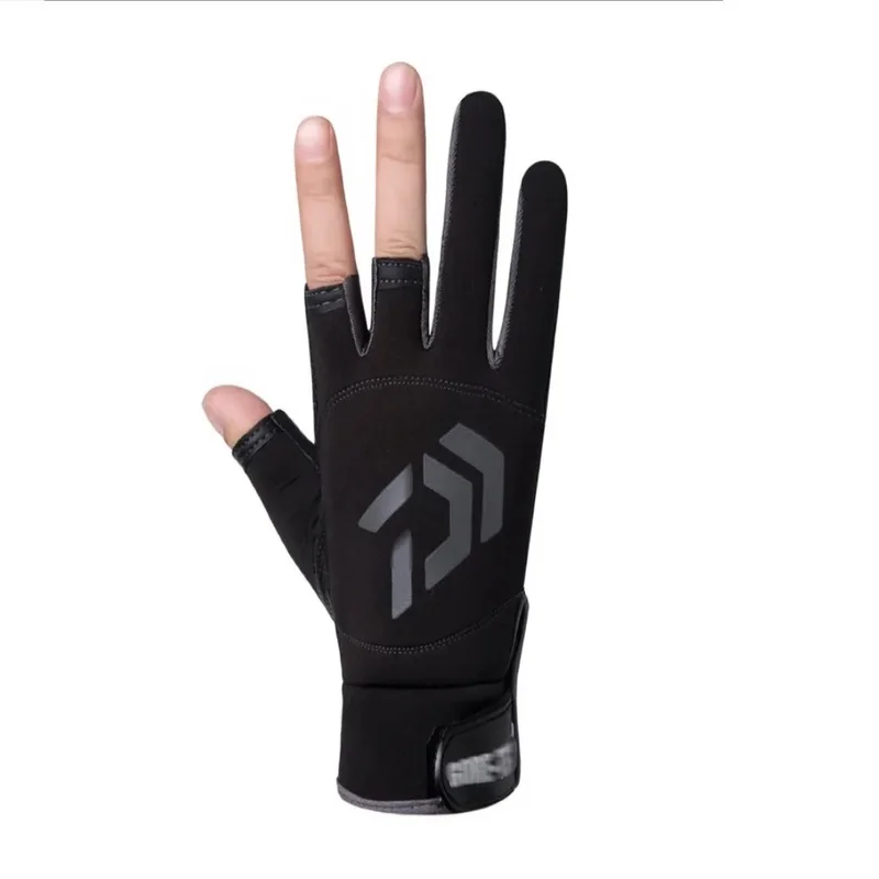 Перчатки рыболовные, перчатки без 3х пальцев, неопреновые | AliExpress