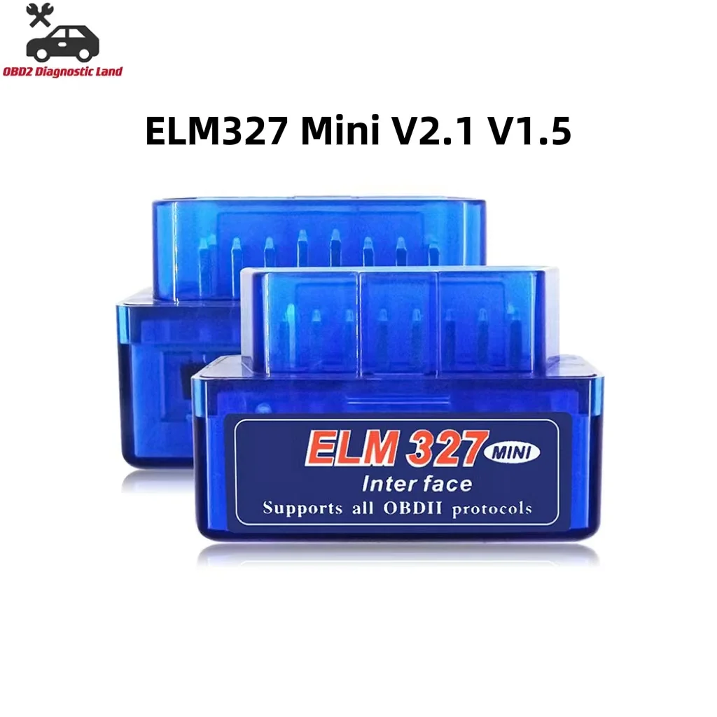 Автомобильный сканер ELM327 V2.1 V1.5 Bluetooth OBD2 OBDII, считыватель кодов, автомобильный диагностический инструмент, Супер Мини ELM 327 для телефонов на ...