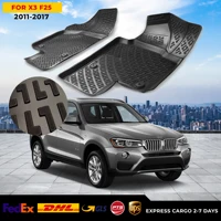 3D Car Floor Liner For BMW X3 F25 2011-2017 Waterproof Special Foot Pad Fully Surrounded Mat Accessories Rugs Non-slip