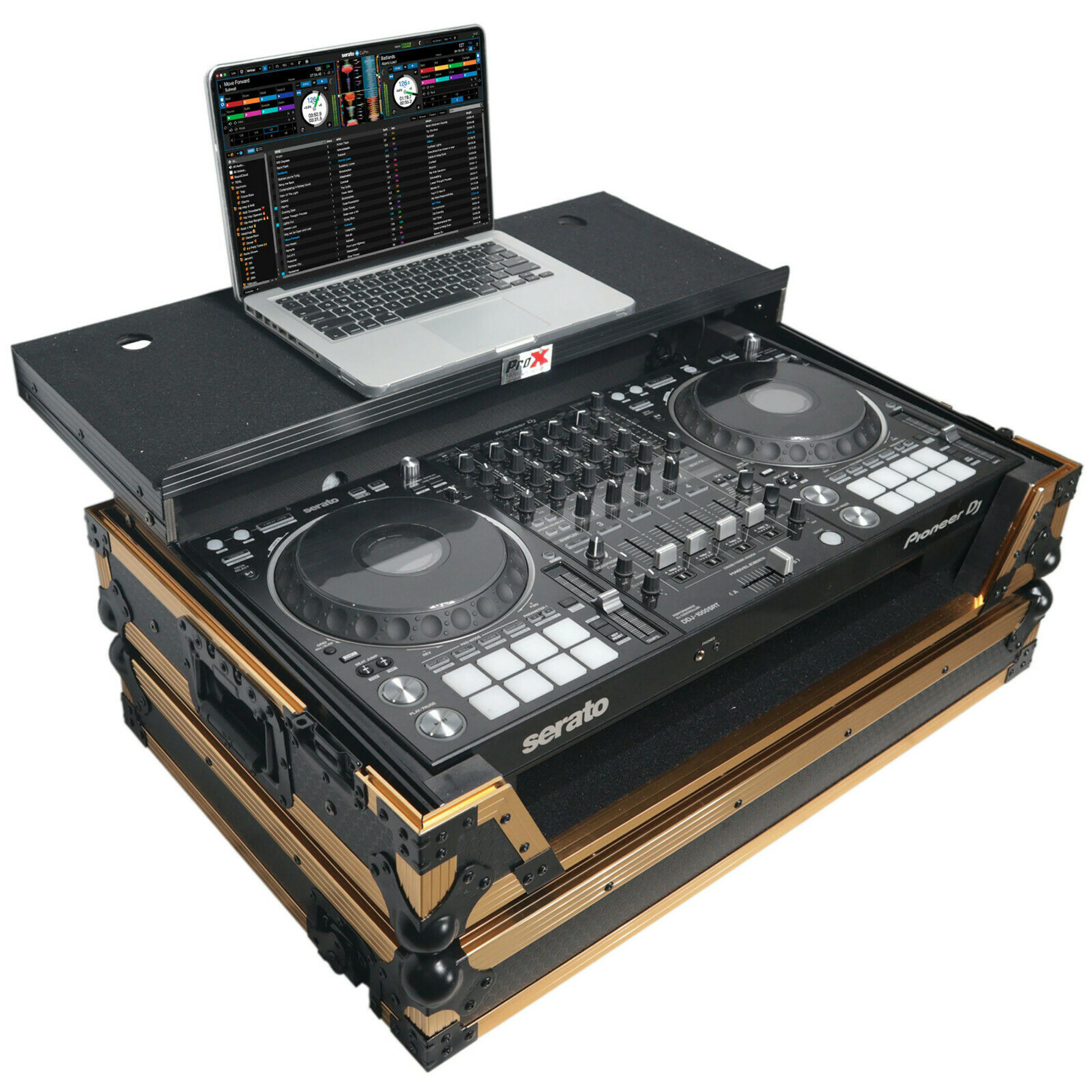 

100% OFFICIAL ProX XS-DDJ1000-WLT-LED Flight Case for Pioneer DJ Controllers
