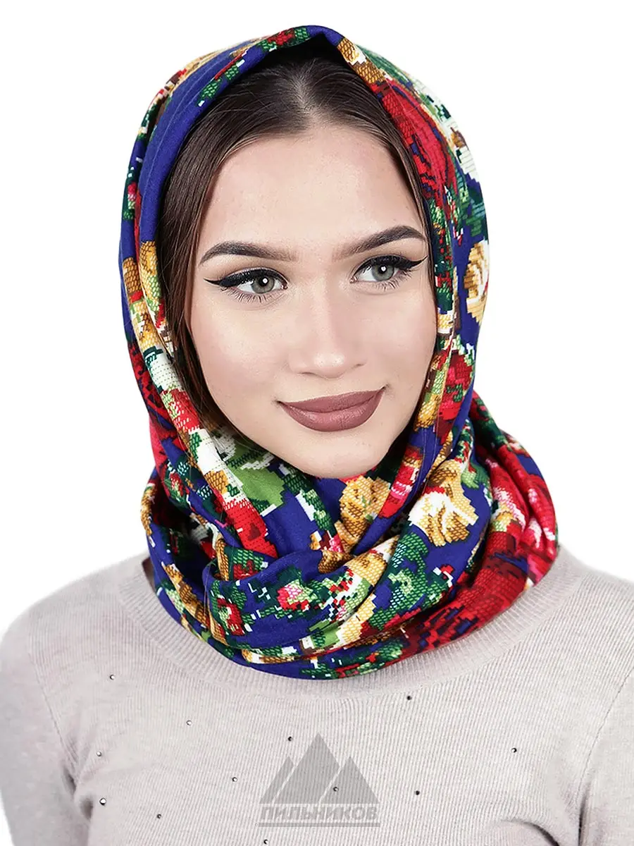 Снуд Бренда - Женские шапки Шарф-снуд Меховой шарф Для женщин Демисезон от