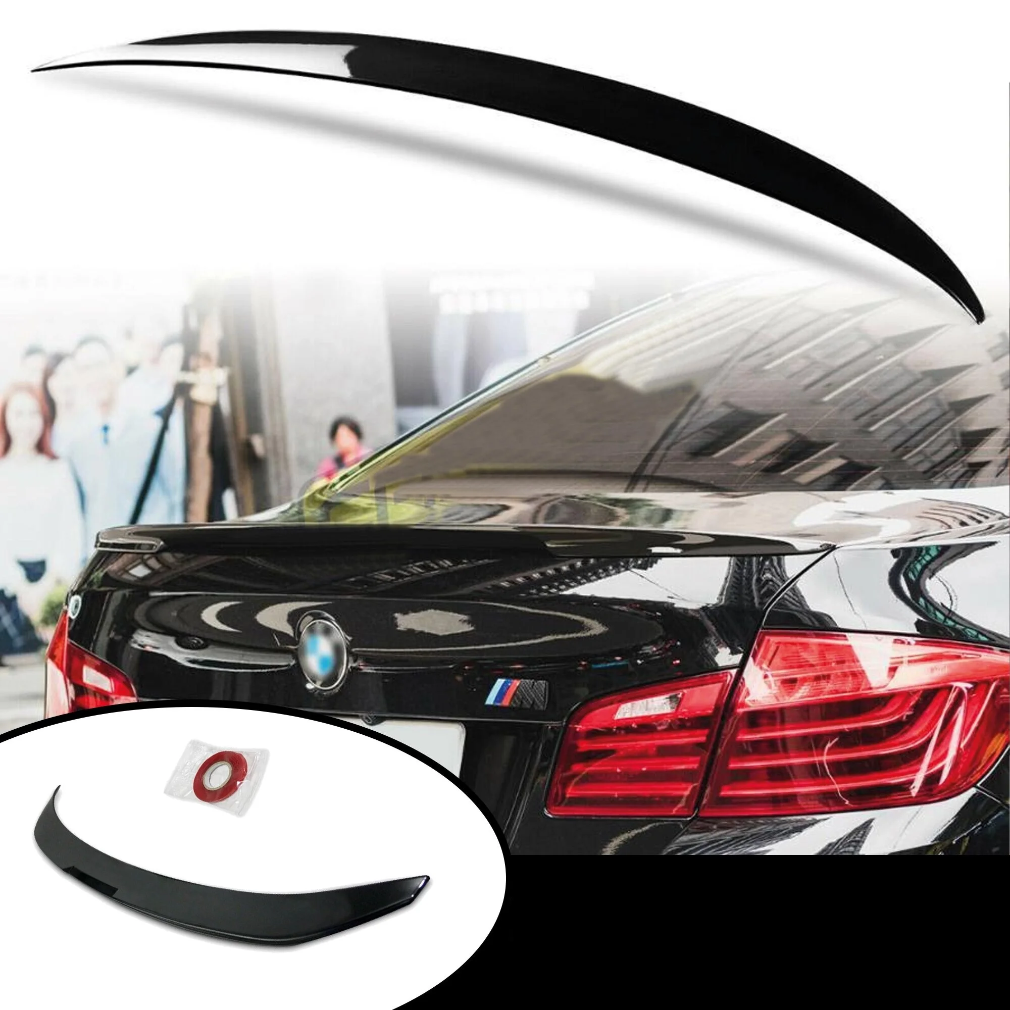 

Задний спойлер для BMW F10 5 серии 2010- 2016, черный спойлер из АБС-пластика, спойлер для крыла багажника, Кузов для стайлинга, модифицированные клапаны