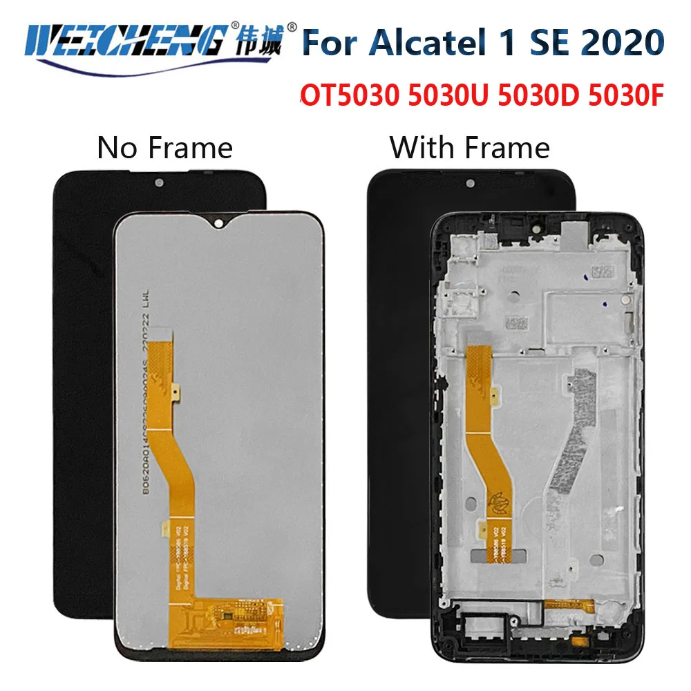 ЖК-дисплей 6,22 дюйма для Alcatel 1 SE 1SE 2020 OT5030 5030 5030U 5030D 5030F, ЖК-дисплей с рамкой, сенсорный экран, дигитайзер, стекло в сборе