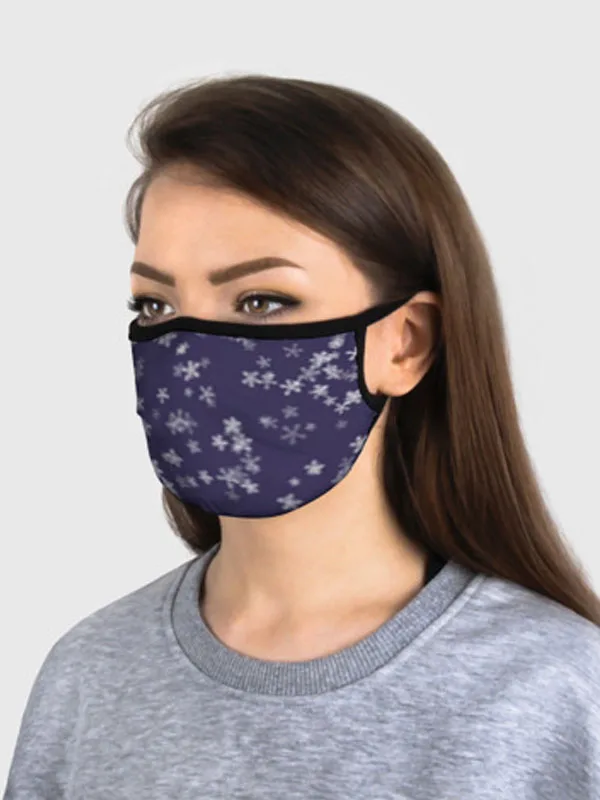 LW-1136170 Маска с принтом &quotСнежная феерия&quot (Цв: Синий )