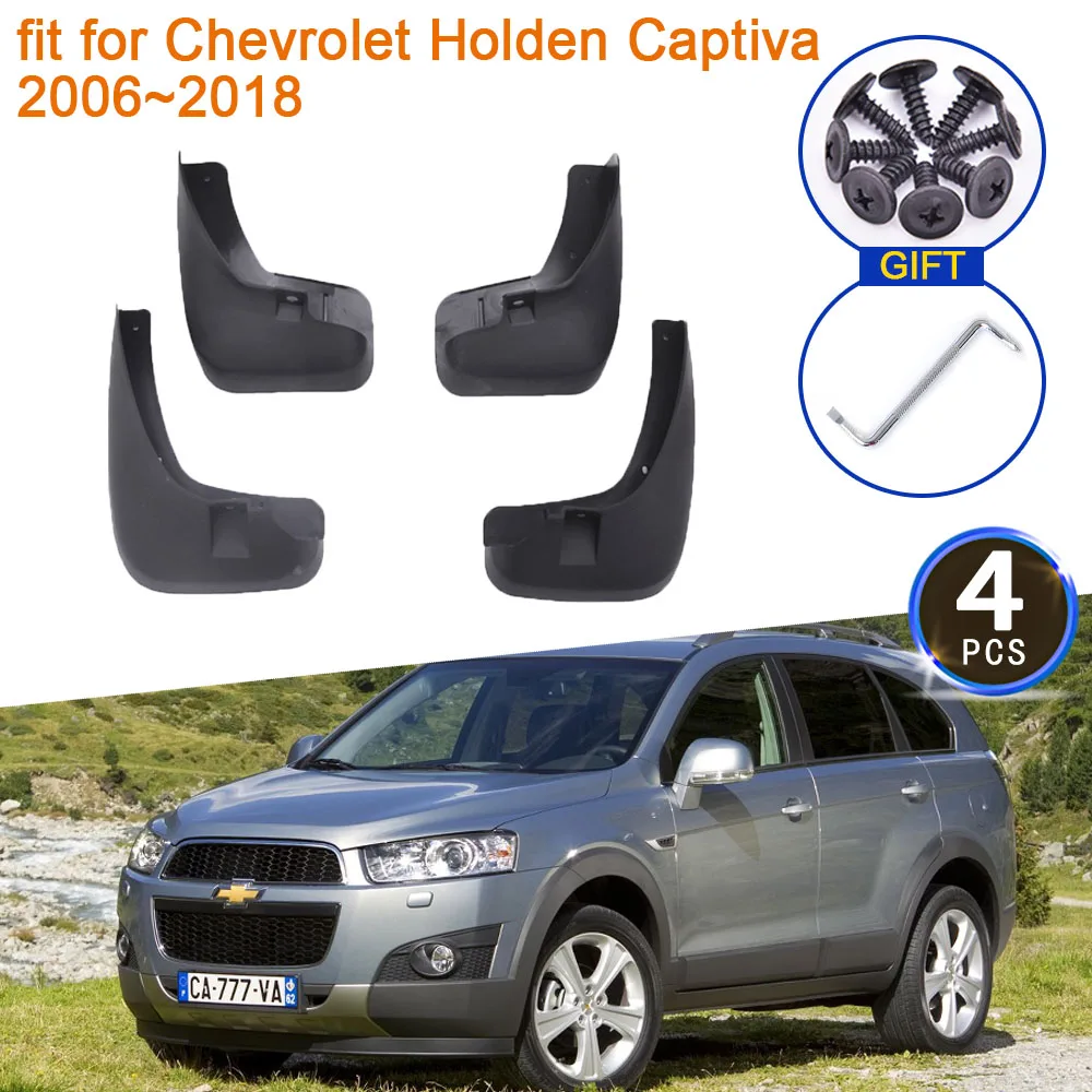 

4x for Chevrolet Holden Captiva 2006 2007 2008 2009 2010 2011 2012 2013 2014 2015 2016 2017 2018 Mudflap Mudguard Splash Fenders
