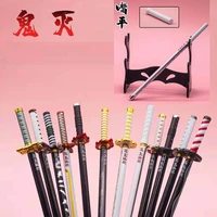 japan anime demon slayer kimetsu no yaiba weapon sword model gel pen 0 5mm black refill cosplay prop kid student stationery gift
