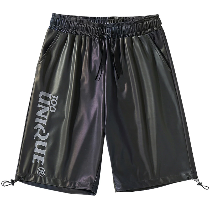 Шорты мужские с завышенной талией мешковатые штаны в стиле Харадзюку хип-хоп