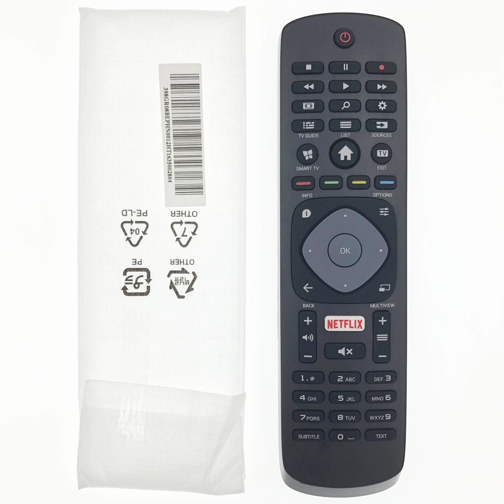 

Оригинальный телефон с дистанционным управлением Φ 398GR08BEPHN0012HT для Philips UHD LED Smart TV​65PUS6121/12 65PUT6121/12 65PUS6121 65PUT6121 43PUT6201 55PUT6201 55PUT6201/12 32PHT5302/12 32PHS5302/12 32PHT5301/60