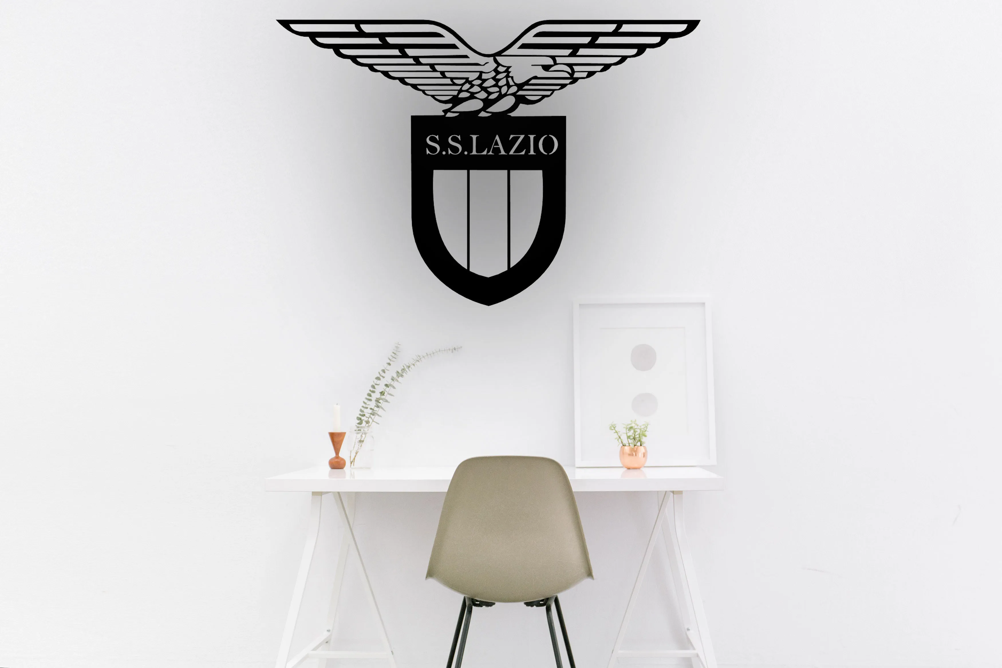 

SS Lazio Logo Metal Wall Art Decor Picture Decoration Wall Decor Table Hanging Football Team Fans