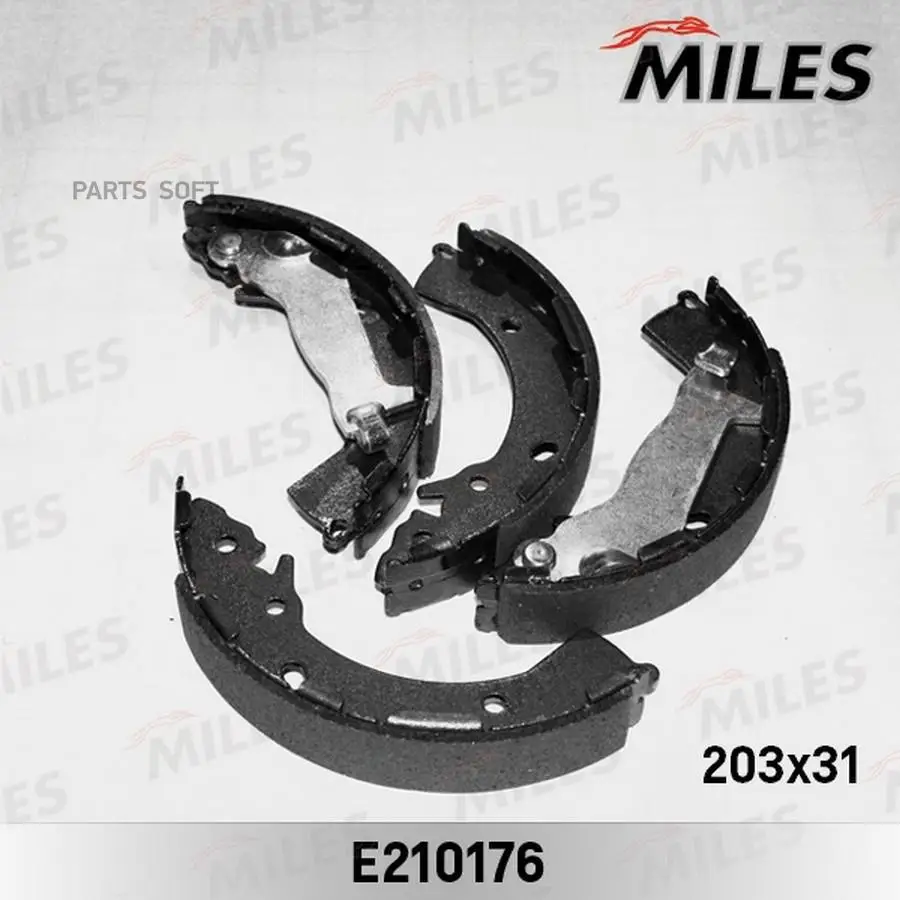 MILES E210176 Колодки барабанные (203*32 мм с ABS) (HYUNDAI SOLARIS / GETZ) (TRW GS8707) E210176  1шт