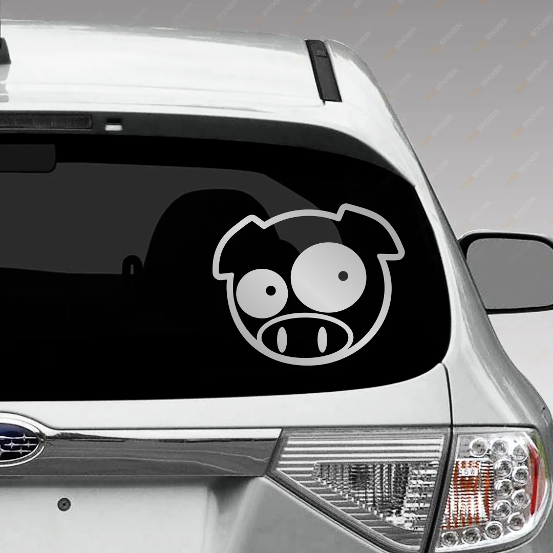 Свинка SUBARU - наклейка на авто для виниловый стикер Автомобильная стекло купить по