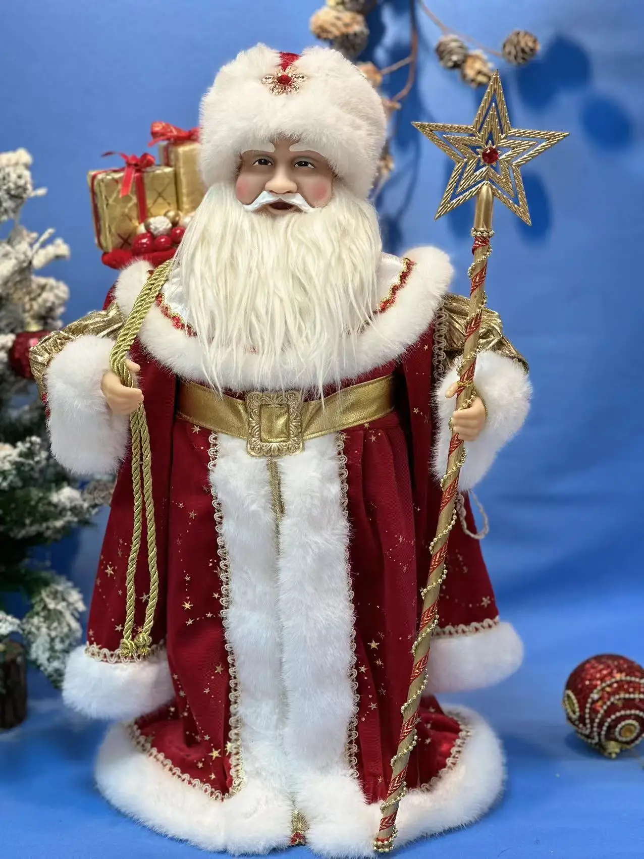 Новая кукла Деда Мороза из ткани DIY