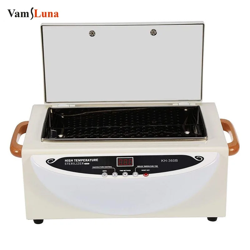High Temperature Sterilizer With LCD Display Cabinet Nail Supplies For Professionals Beauty Hair Disinfecting Toolsmaintainance