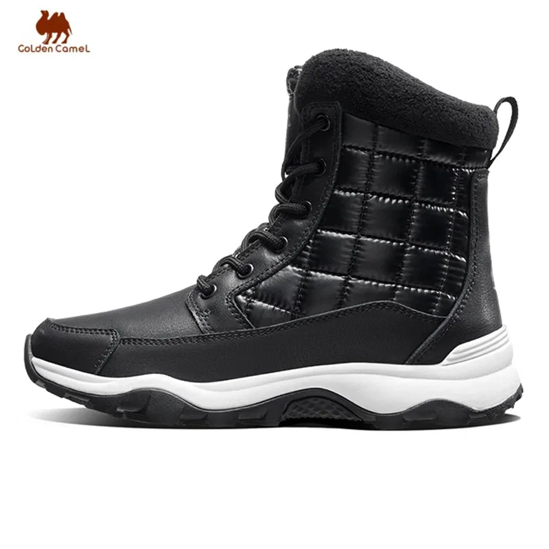 Golden Camel Outdoor Men's Shoes Snow Ankle Boots Non-slip Plus Velvet Warm High-top Cotton Shoes for Women Winter Boot 2022 New