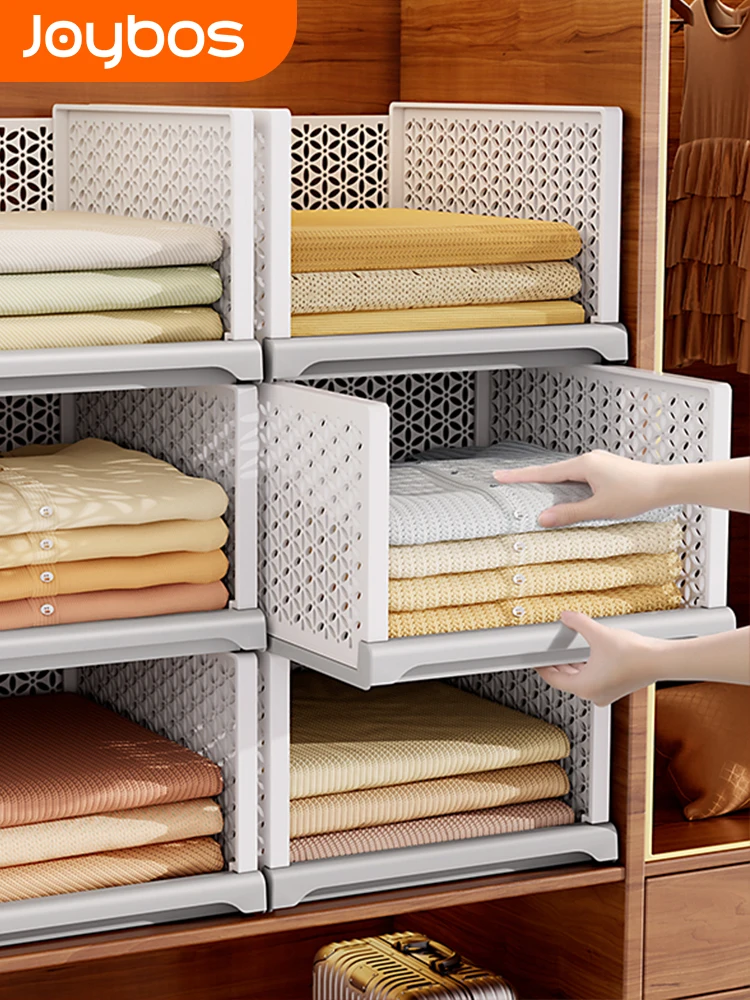 

Joybos Clothes Storage Basket Folding Organizer Basket Drawer Laundry Basket Bedroom Kitchen Living Room Storage Organizer