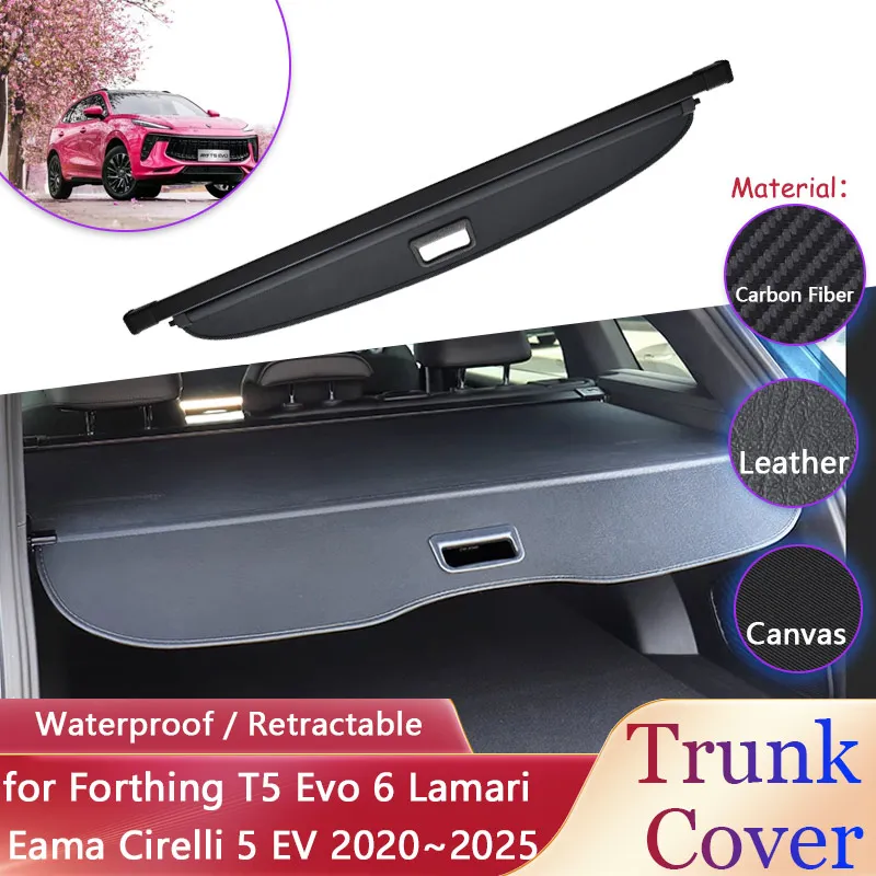 Занавеска в багажник автомобиля для Forthing T5 Evo 6 Lamari Eama Cirelli 5 EV 2020 ~ 2025