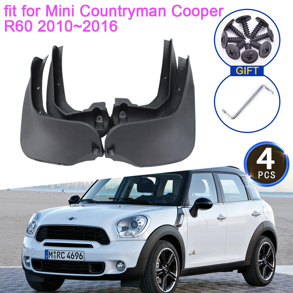 

for Mini Countryman Cooper R60 2010 2011 2012 2013 2014 2015 2016 Mudguard Fenders Mud Flaps Splash Guards Front Car Accessories