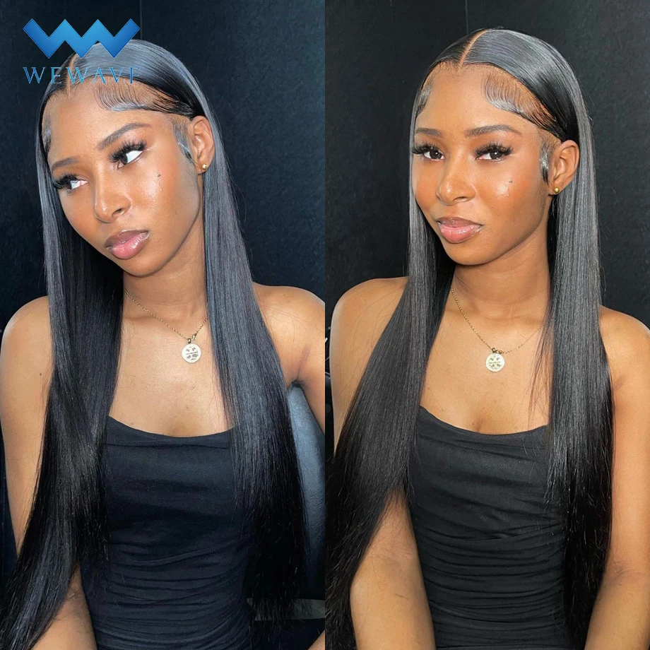30 40 Inch Bone Straight Lace Front Wig Human Hair Brazilian 4x4 5x5 Closure Wigs For Women Transparent 13x6 Hd Lace Frontal Wig